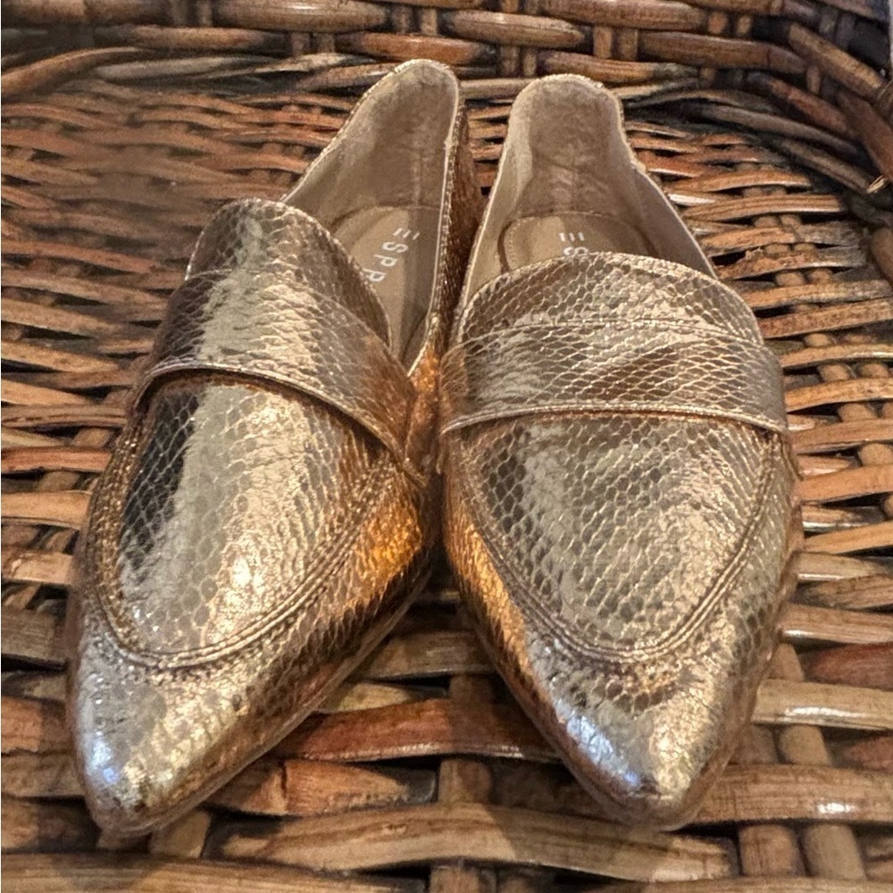 Esprit Womens Jaine Loafer Flat Metallic Size 7